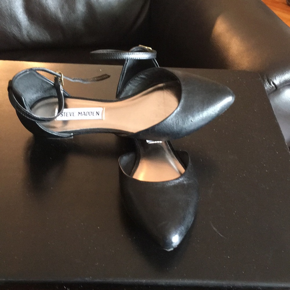 Steve Madden ankle strap flats